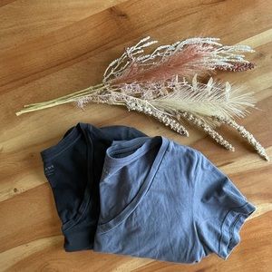 Everlane Bundle! Two (2) V-Neck T-Shirts Size Small